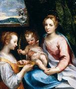 Francesco Vanni Madonna and Child with St Lucy oil on canvas